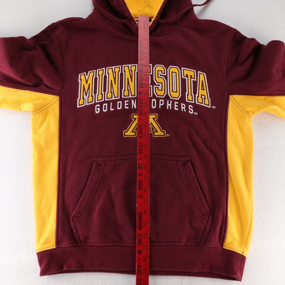 Colosseum Minnesota Golden Gophers Hoodie Mens Medium Maroon Gold Pullover NCAA - Picture 6 of 10